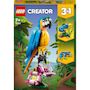 Voir la diapositive 1 : LEGO Creator  31136 - Le perroquet exotique, Jouet de Construction, Figurines Animaux de la Jungle, avec Grenouille et Poisson