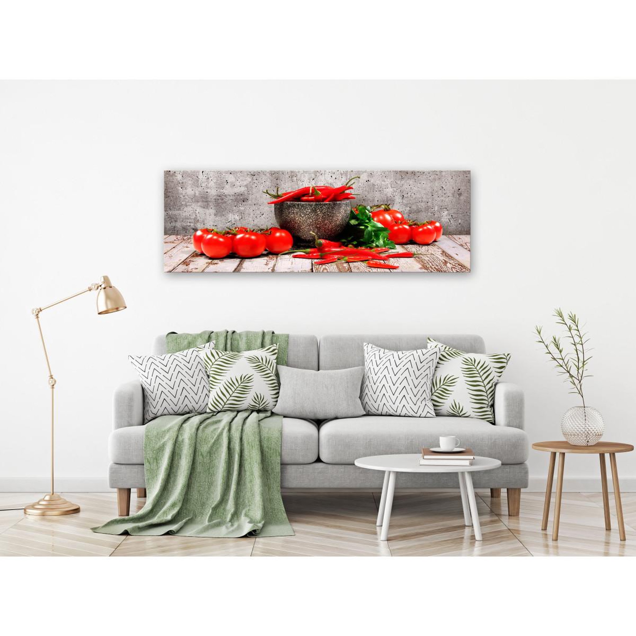 Voir la diapositive 2 : Paris Prix Tableau Imprimé  Red Vegetables Concrete Narrow
