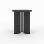 Voir la diapositive 5 : Rendez vous déco Table d'appoint ronde en bois noir D40 cm-Néa
