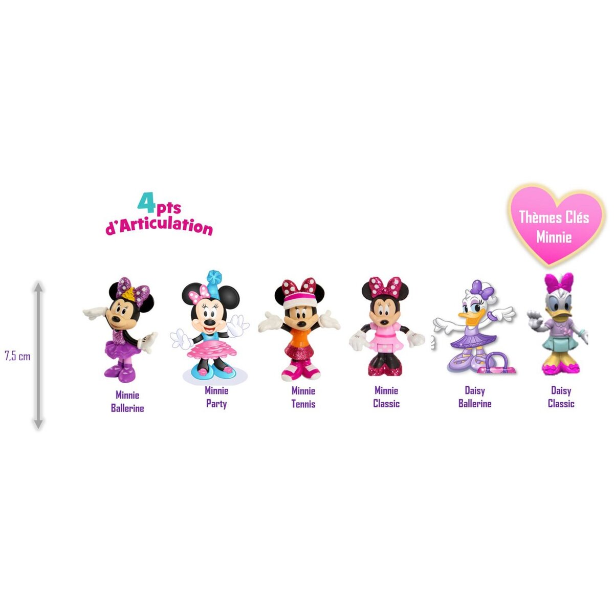 GP TOYS Minnie - Blister 1 Figurine Articulée 7,5 cm