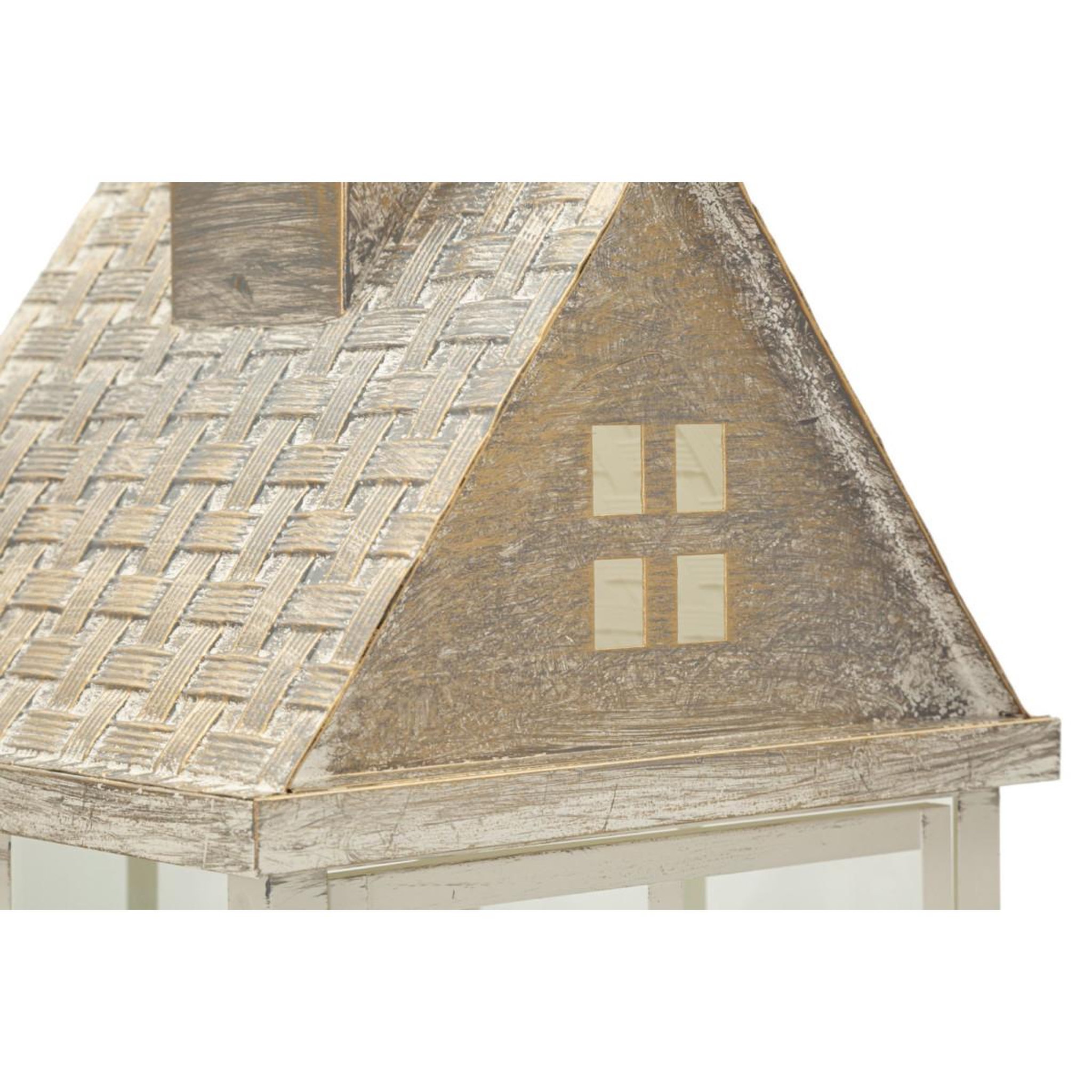 Voir la diapositive 2 : Paris Prix Lot de 2 Lanternes en Bois  Home  55cm Blanc