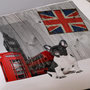 Voir la diapositive 3 : Dourev Housse de couette 240x220 DOG IN LONDON + 2 taies 100% coton