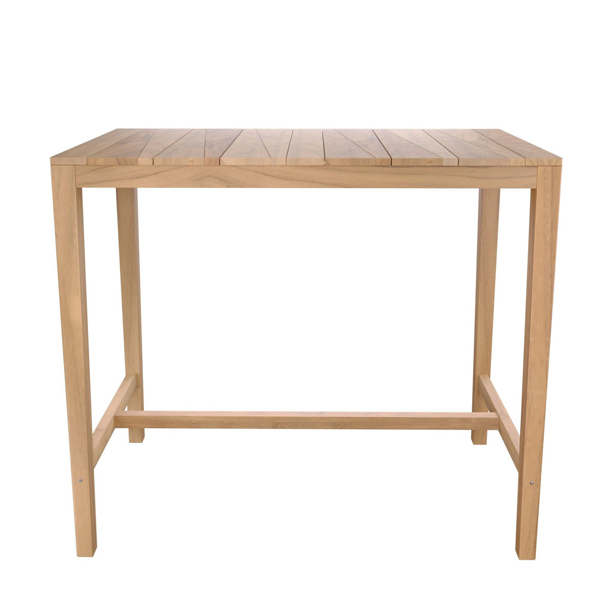 Rendez vous déco Table et chaises de bar extérieur 4 personnes en teck massif-Tunga