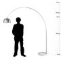 Voir la diapositive 6 : Paris Prix Lampadaire Design  Arc XXL  245cm Argent