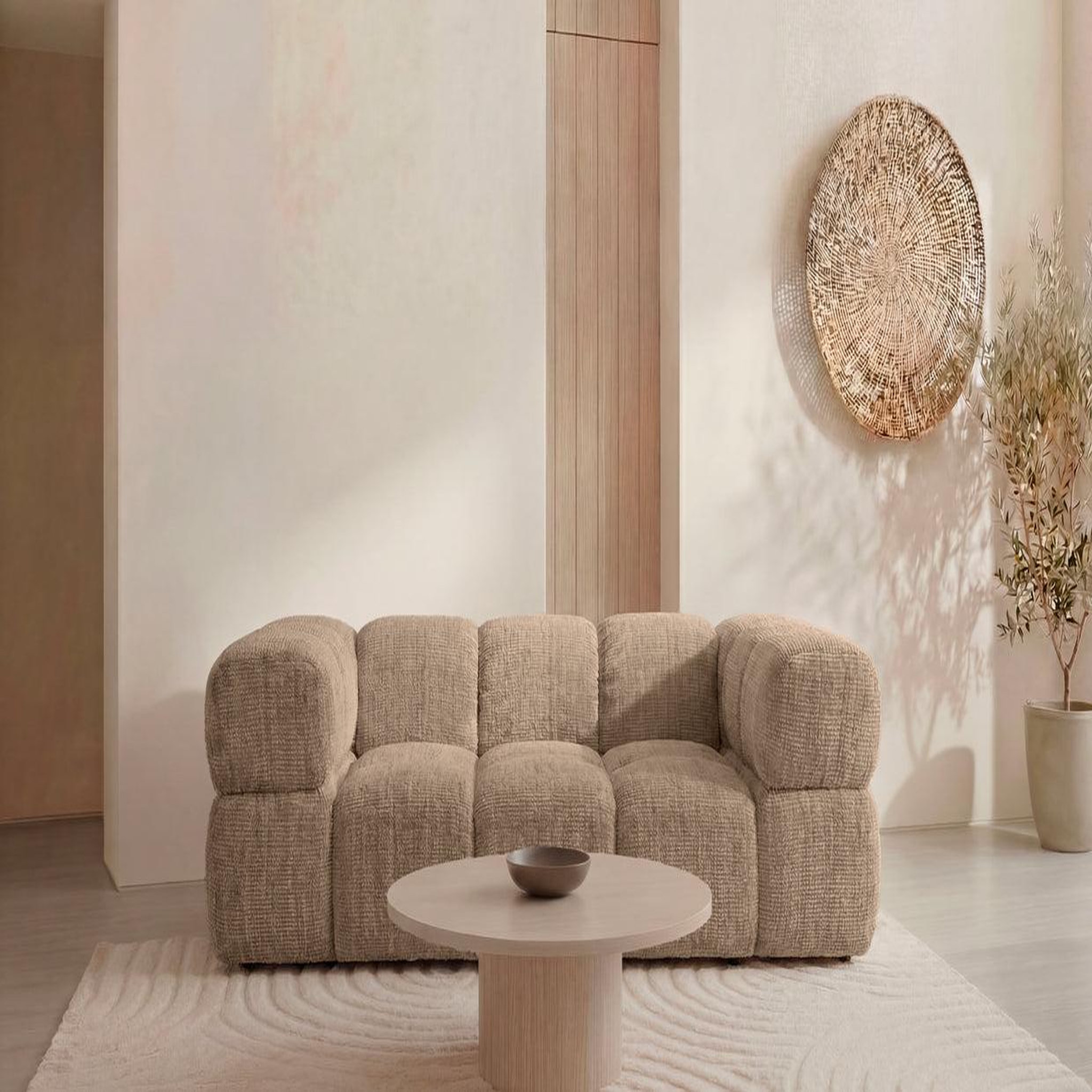 Voir la diapositive 3 : CASANOVA PARIS Gustave - canapé droit tissu chenille 2 places
