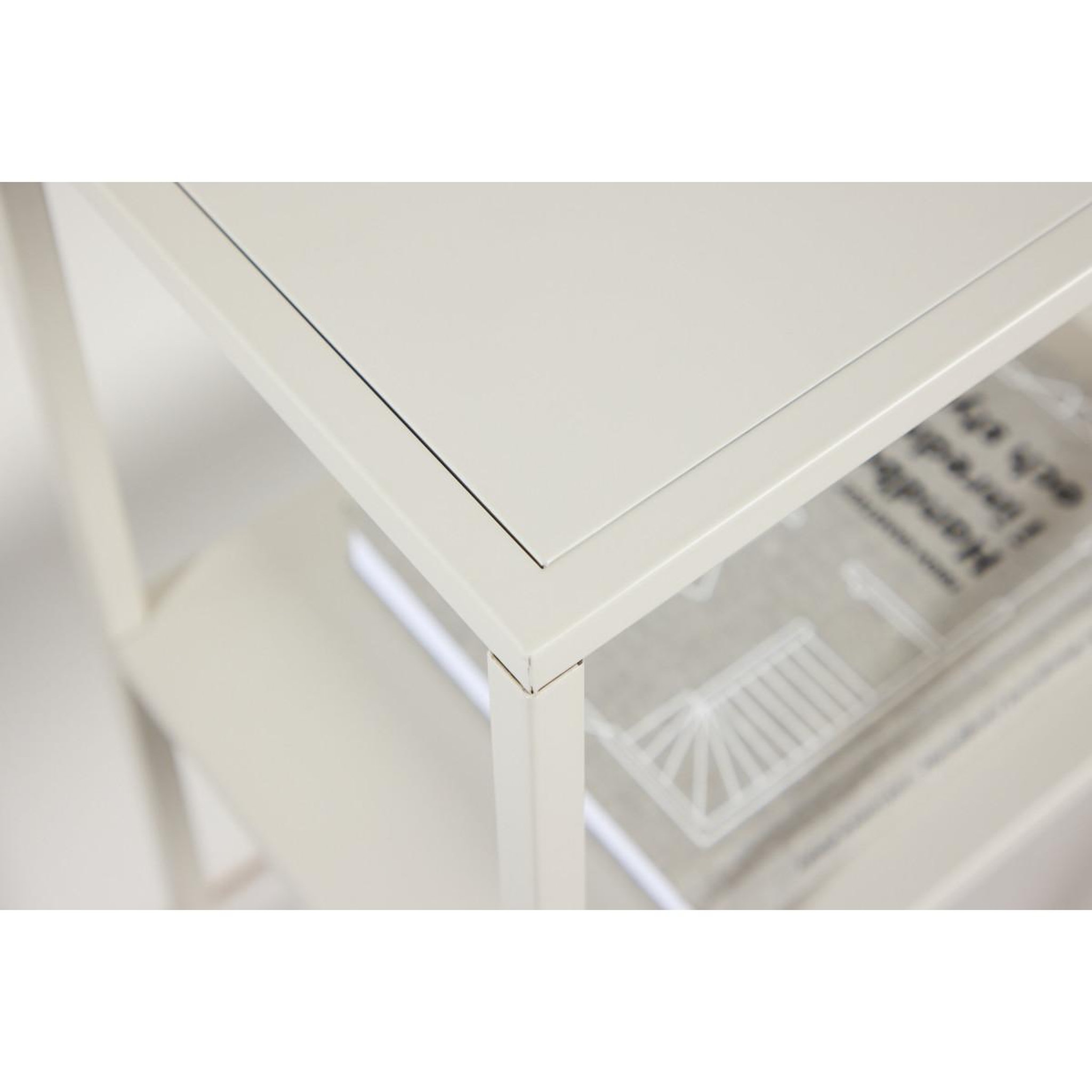 Voir la diapositive 4 : Paris Prix Étagère 3 niveaux en métal  staal  80cm beige