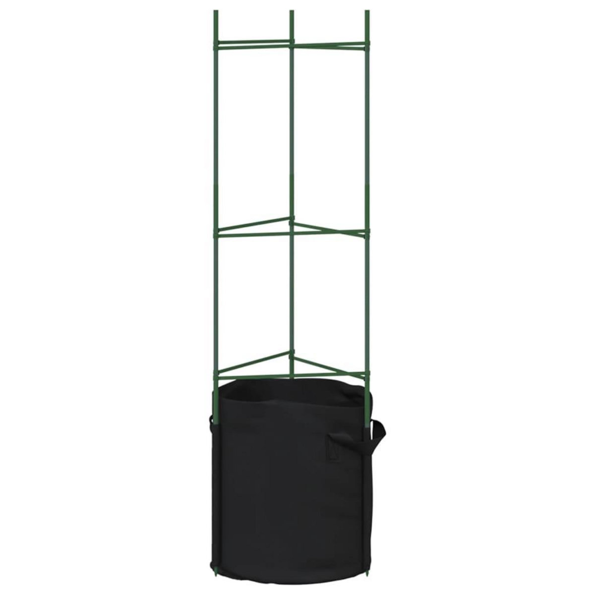 VIDAXL Cages a tomates avec sacs a plantes 6 pcs 116 cm acier et PP