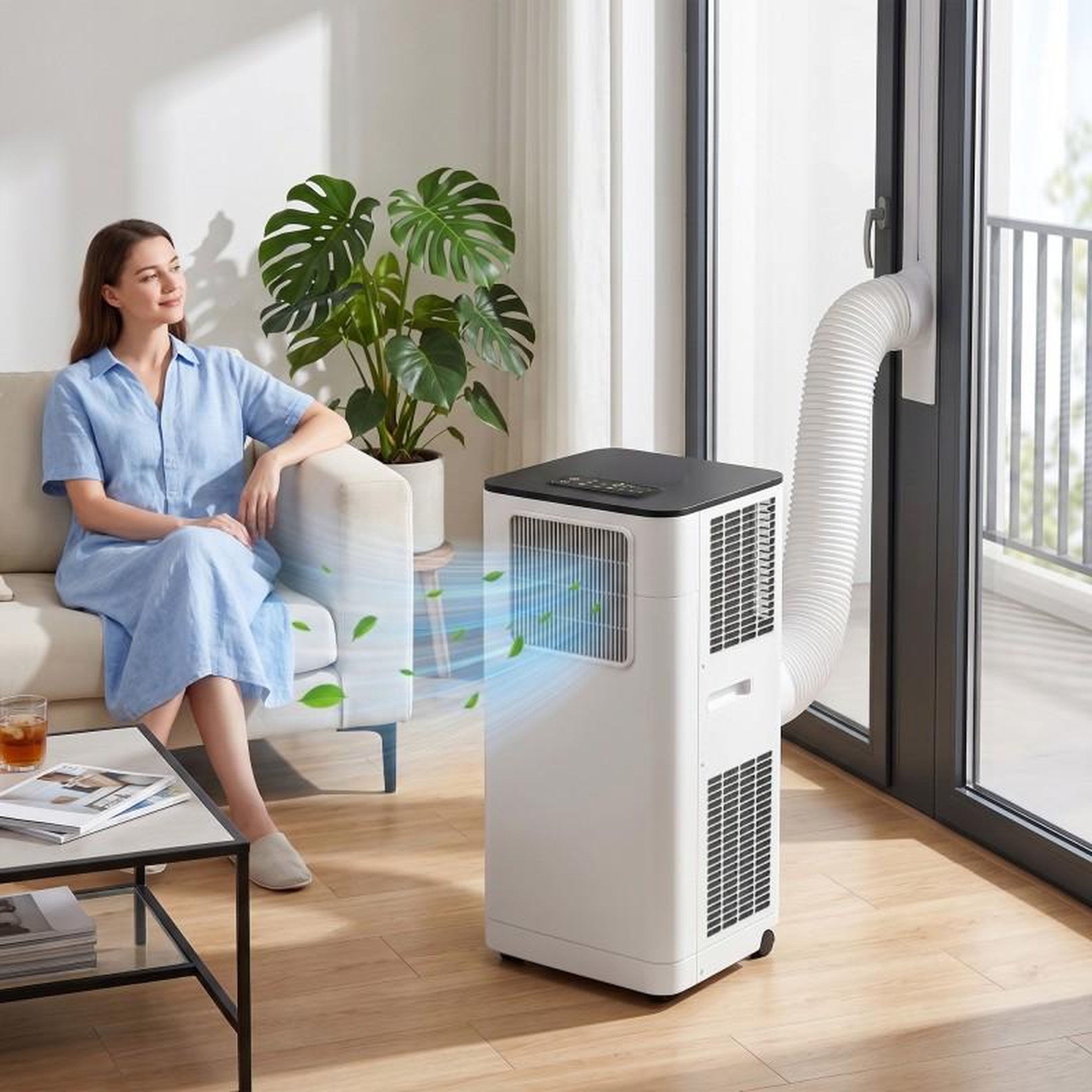Voir la diapositive 6 : Climatiseur mobile - 9000 btu - 3-en-1 - r290