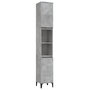 Voir la diapositive 2 : VIDAXL Armoire de salle de bain gris beton 30x30x190 cm