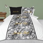 SOLEIL D'OCRE Parure housse de couette en coton 57 Fils/cm2 NOUMEA, par Soleil d'ocre. Coloris disponibles : Vert