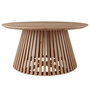 Voir la diapositive 3 : Rendez vous déco Table basse ronde en bois clair d'acacia D80 cm - Képès