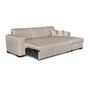 Voir la diapositive 4 : Canapé d'angle droit convertible 4 places avec coffre  de rangement revêtement tissu CARIBEA 