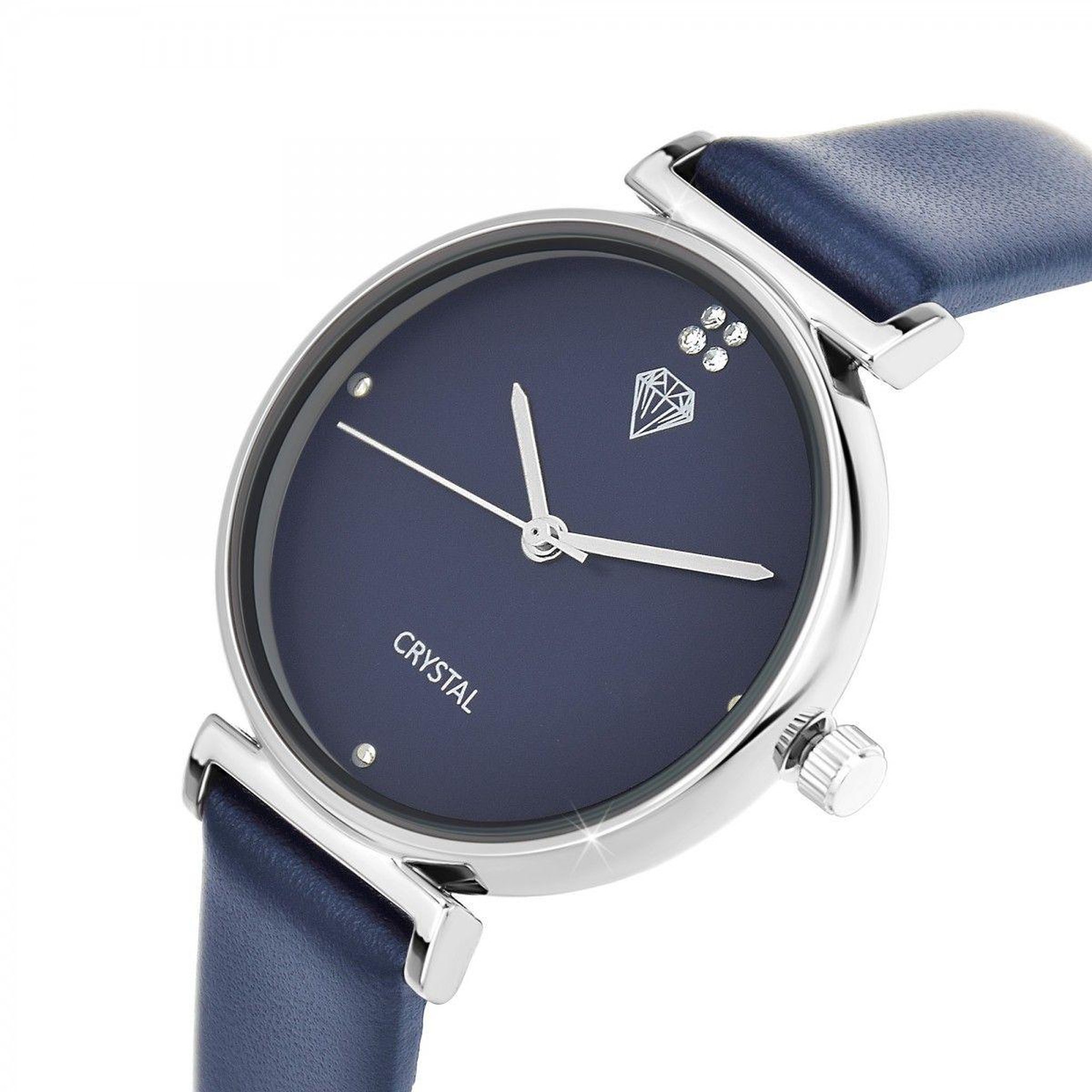 Voir la diapositive 3 : SC CRYSTAL Montre élégante Izia SC Crystal ornée de 4 cristaux scintillants