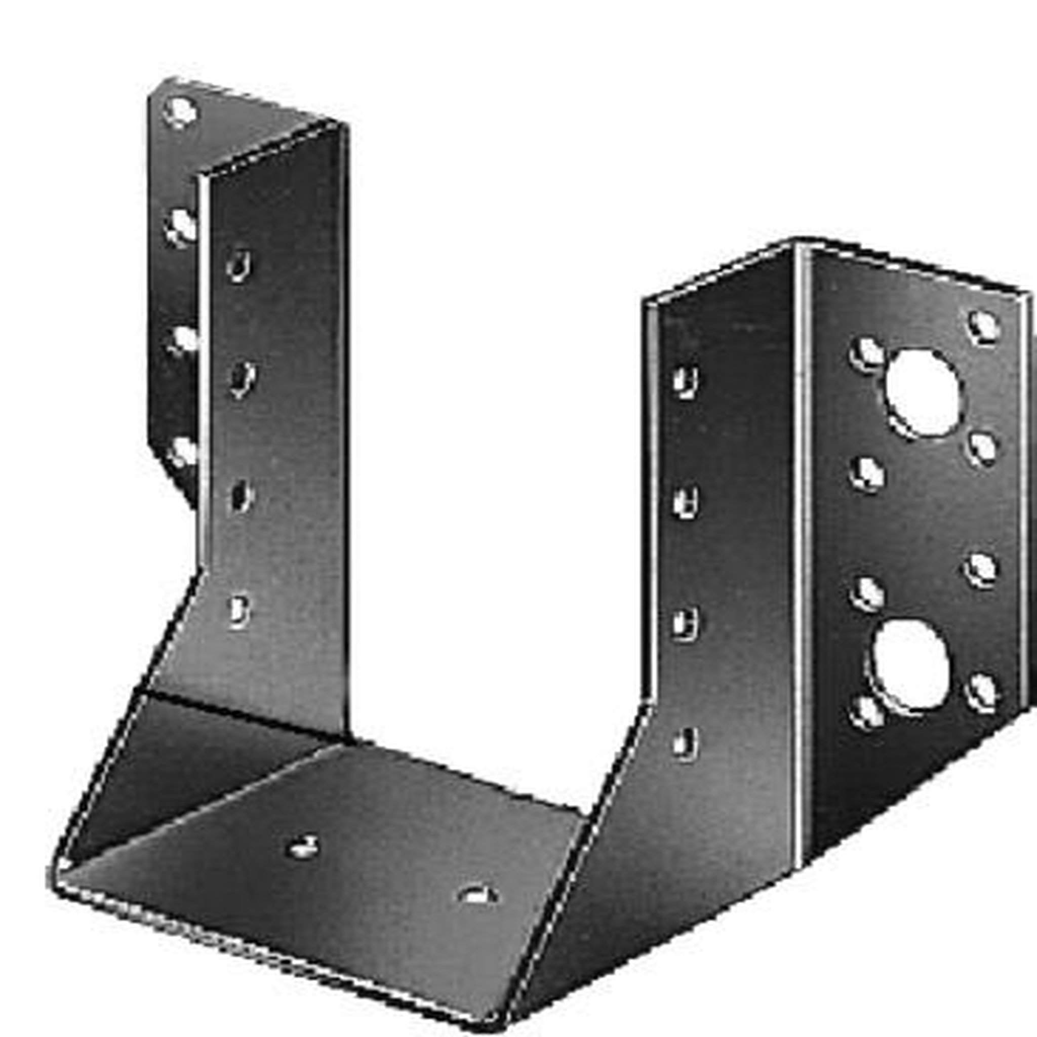CENTRALE BRICO Support de poteau forme U Galvanisé GAH ALBERTS, 64x65 mm