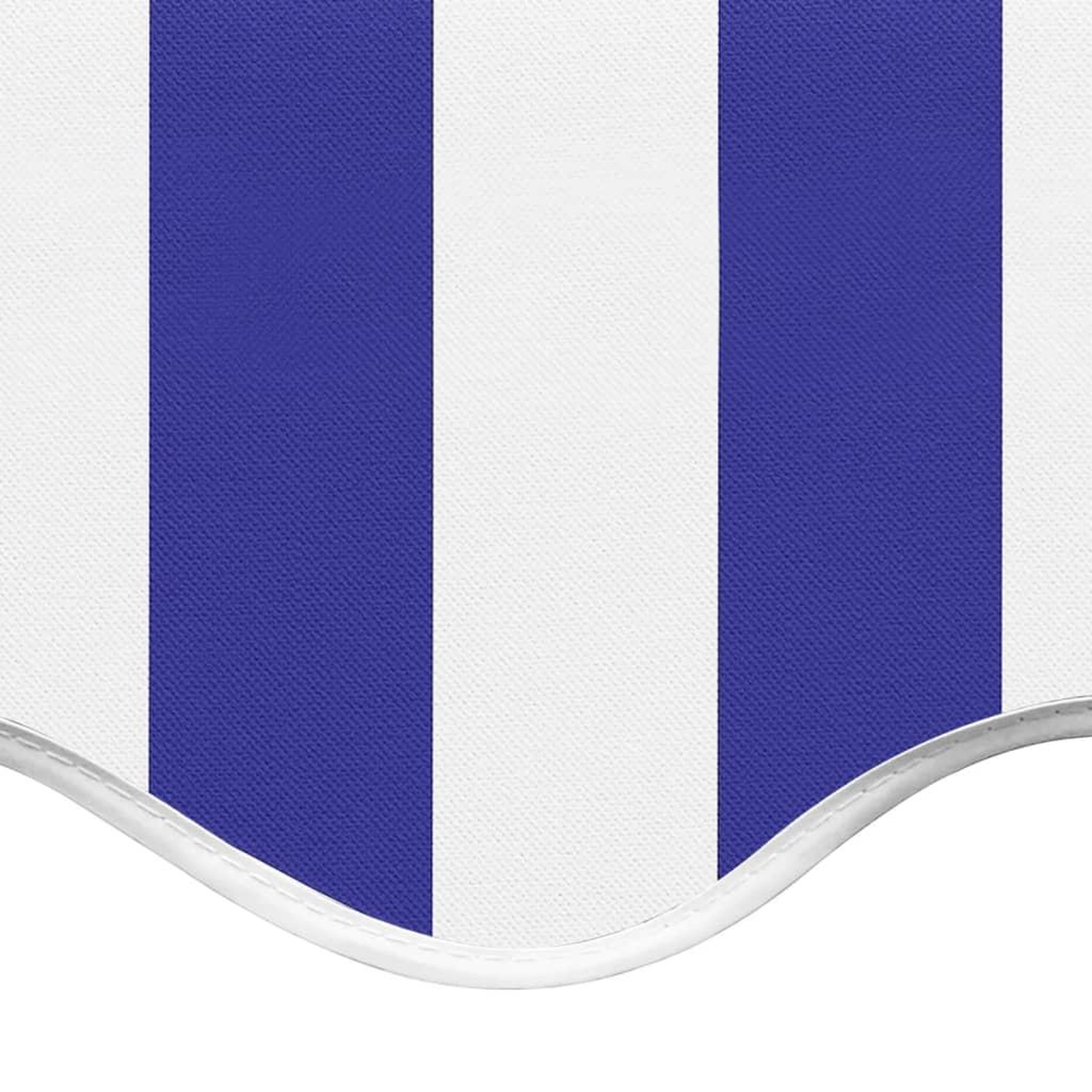 Voir la diapositive 5 : VIDAXL Tissu de remplacement pour auvent Bleu et blanc 5x3,5 m