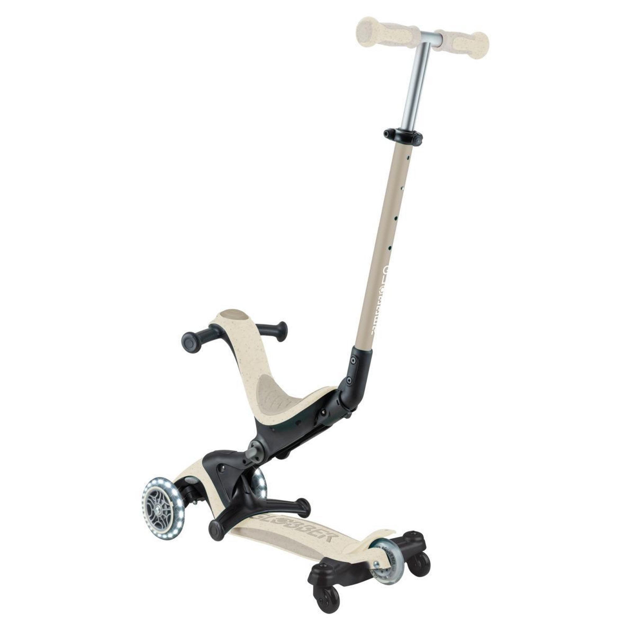 Voir la diapositive 3 : Globber Trottinette Go Up Deluxe Lights Eco-Logic 360° sable
