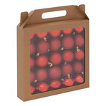 ATMOSPHERA Lot de 25 Boules de Noël  Jokli  6cm Rouge