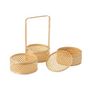 Voir la diapositive 4 : Paris Prix Panier de Rangement 3 Niveaux  Evi  30cm Naturel