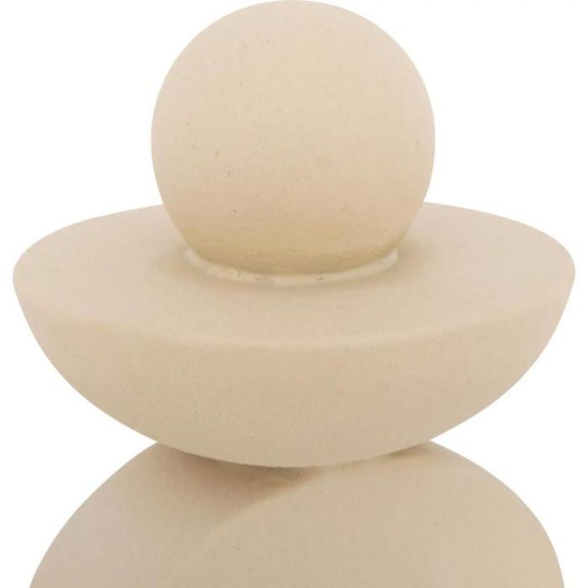 ATMOSPHERA Objet Déco en Céramique  Wavy Bliss  18cm Beige