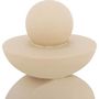 Voir la diapositive 2 : ATMOSPHERA Objet Déco en Céramique  Wavy Bliss  18cm Beige
