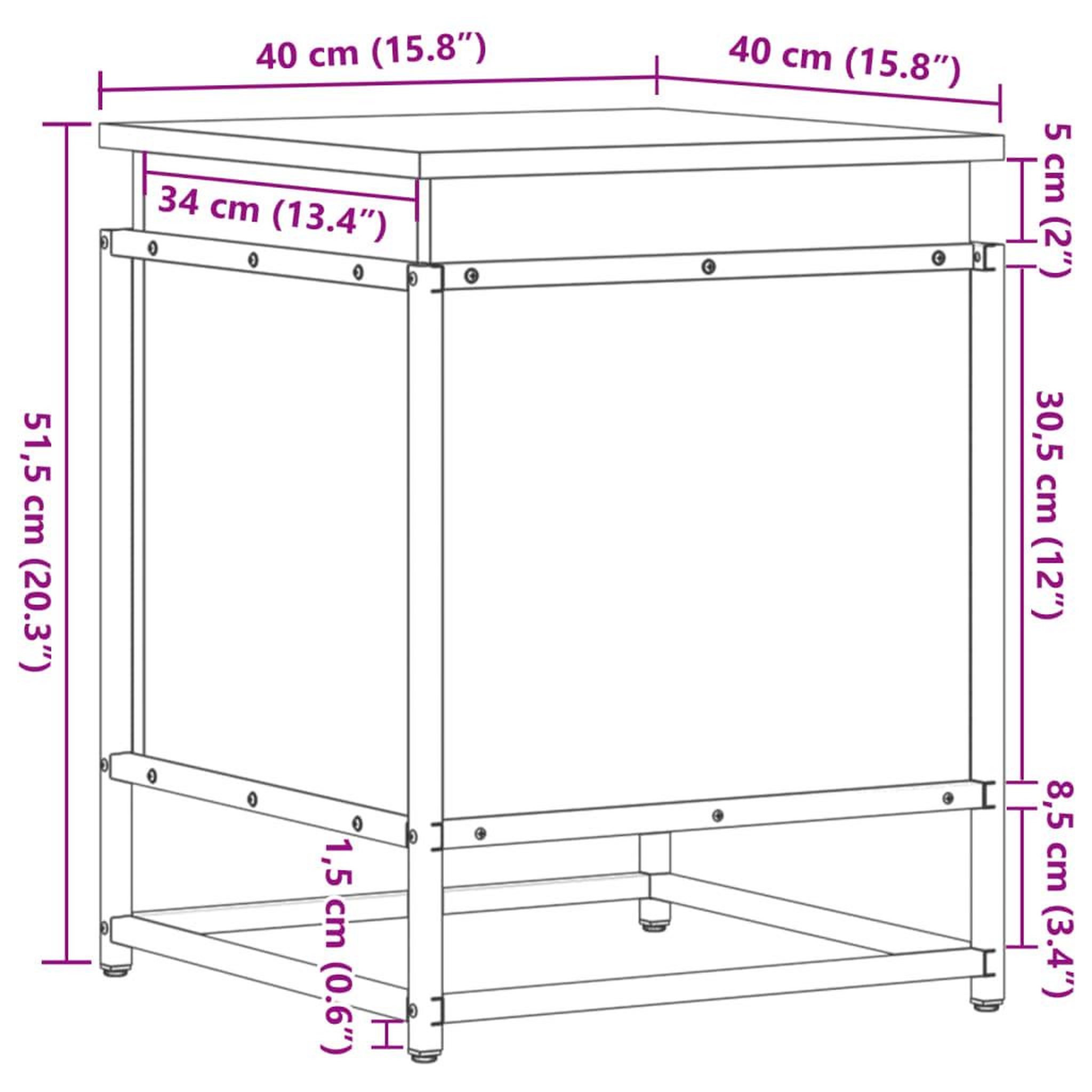 Voir la diapositive 6 : VIDAXL Boîte de rangement avec couvercle chene marron bois ingenierie