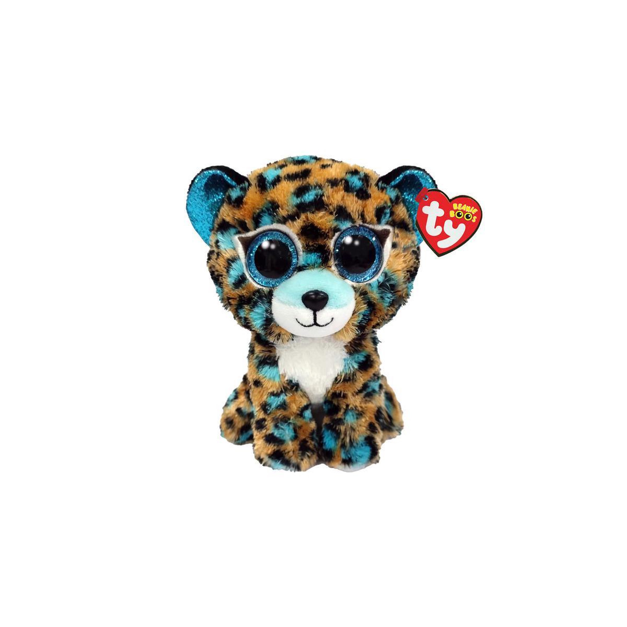 Voir la diapositive 2 : Ty Beanie Boos Small Cobalt le leopard
