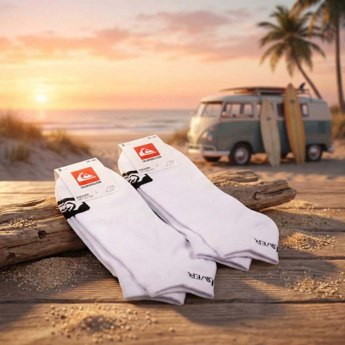 QUIKSILVER Quiksilver Pack de Chaussettes Homme SNEAKER– Lot 6 Paires Sport