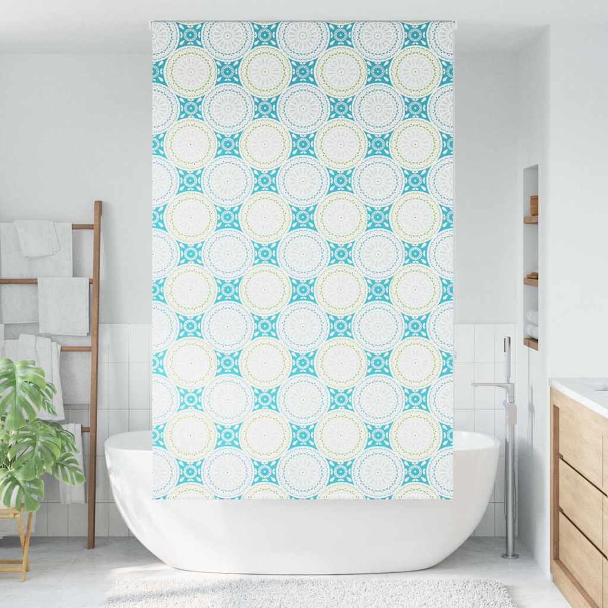 Voir la diapositive 2 : VIDAXL Store enrouleur de douche 120x240 cm largeur du tissu 116 cm
