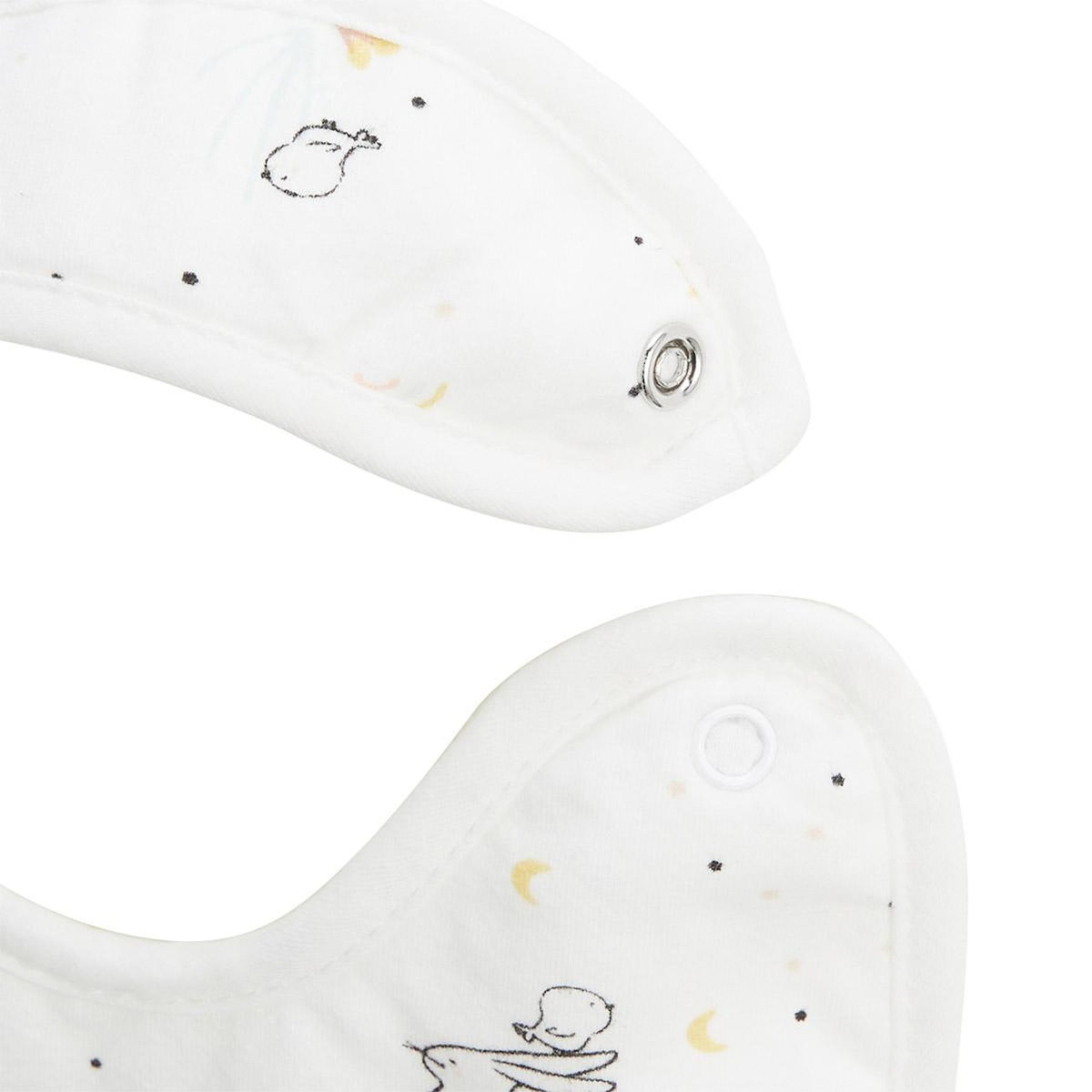 Petit Béguin Lot de 2 bavoirs bébé Hello Baby