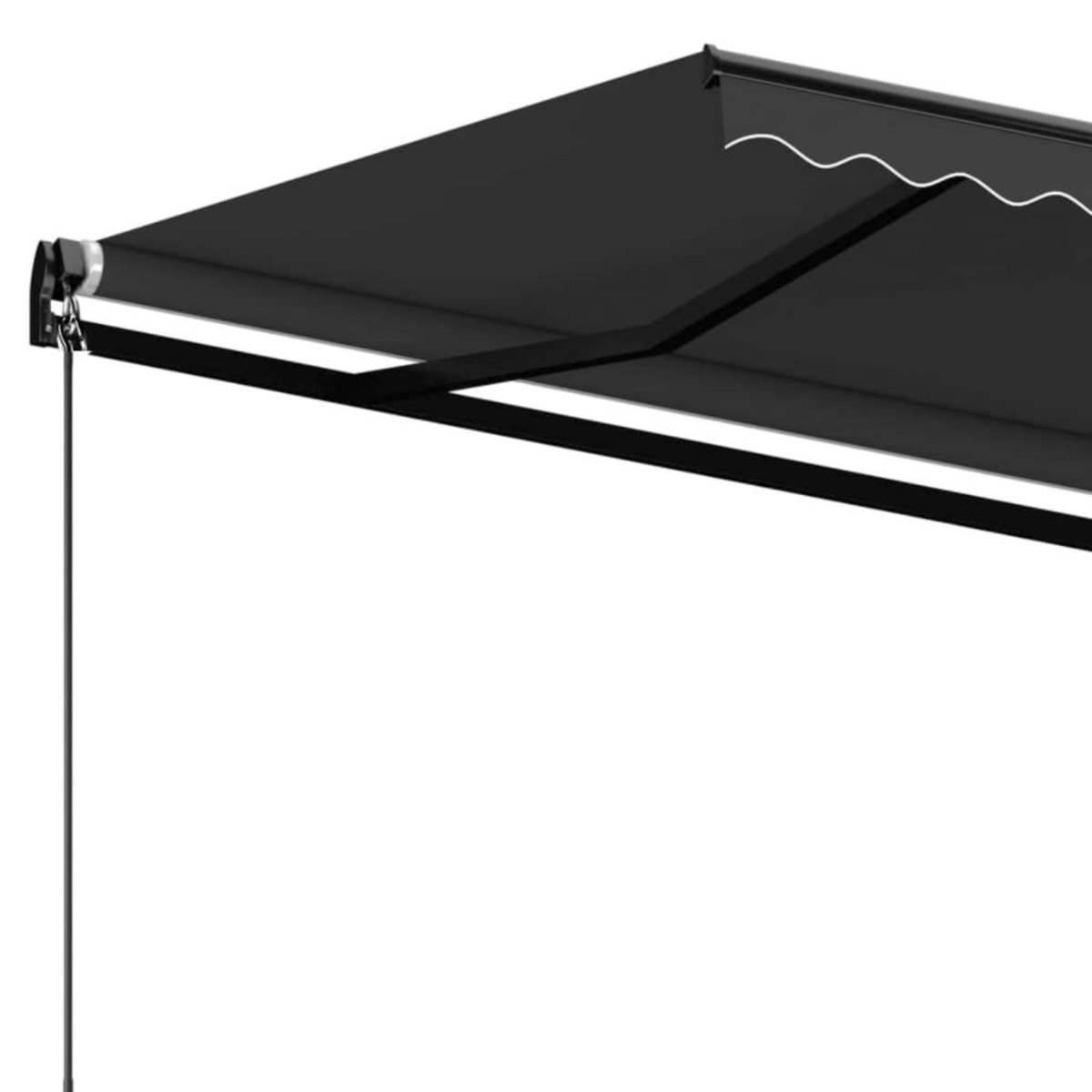 VIDAXL Auvent manuel retractable 500x350 cm Anthracite