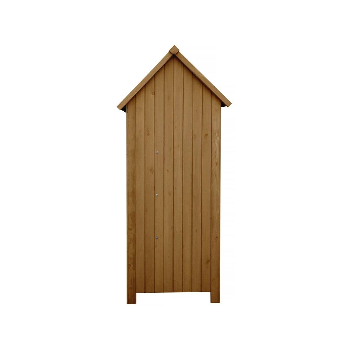 Habitat et Jardin Armoire de jardin  Cabanon  - 77 x 54.5 x 179 cm - Marron