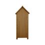 Voir la diapositive 3 : Habitat et Jardin Armoire de jardin  Cabanon  - 77 x 54.5 x 179 cm - Marron