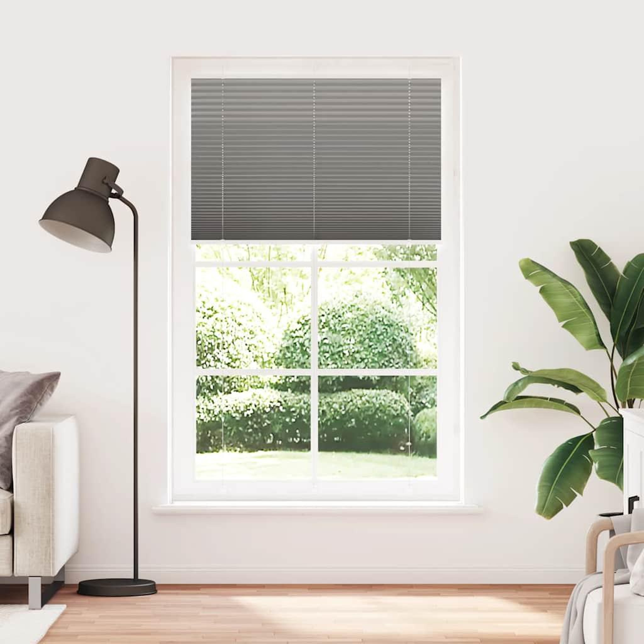 Voir la diapositive 2 : VIDAXL Store plisse anthracite 115x200 cm largeur du tissu 114,4 cm