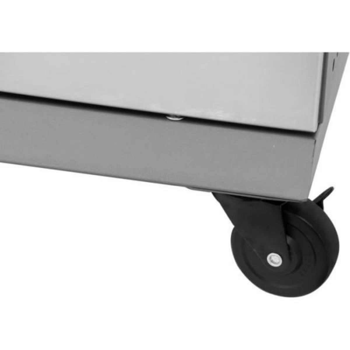 AAAAA Barbecue a gaz - COOKING BOX - BRISBANE - Cuisine inox - 142 X 57 X 112 cm - Gris