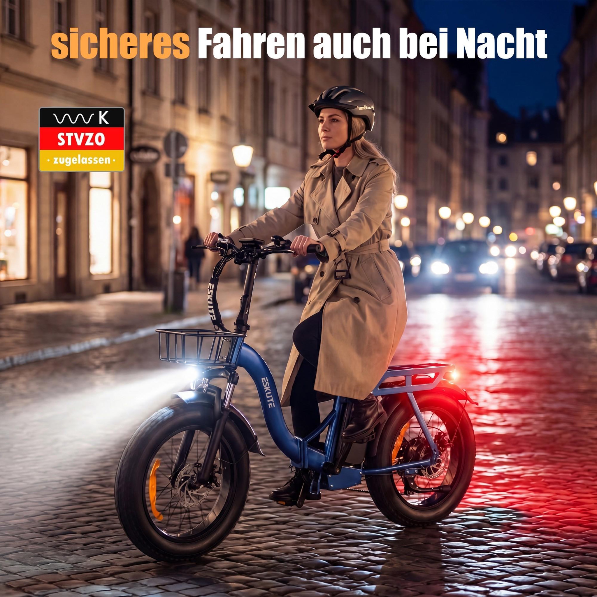 Voir la diapositive 6 : ESKUTE Vélo électrique pliable ESKUTE D202, 48V 20,8Ah