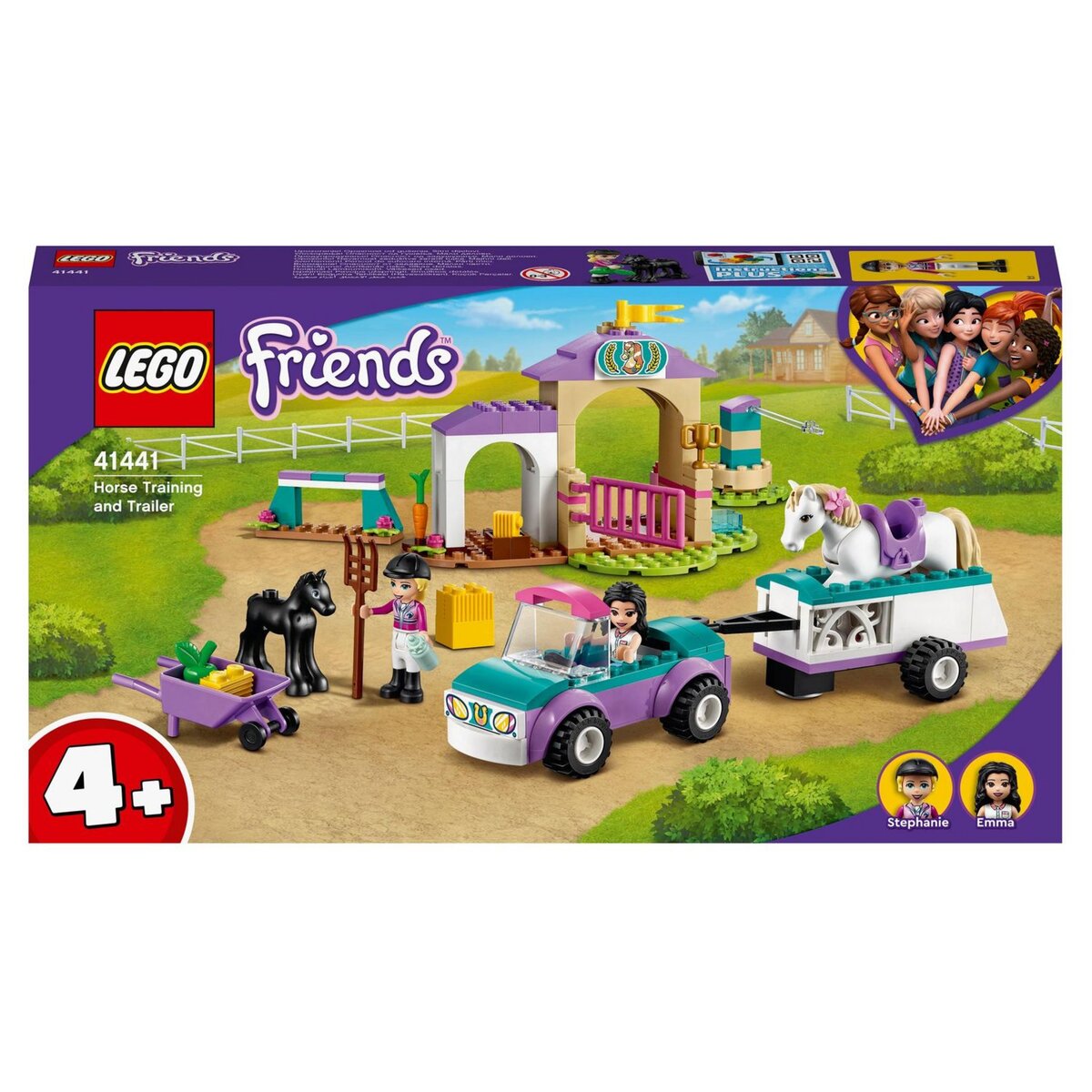 Jouet LEGO Friends La remorque du cheval et du poney 42634