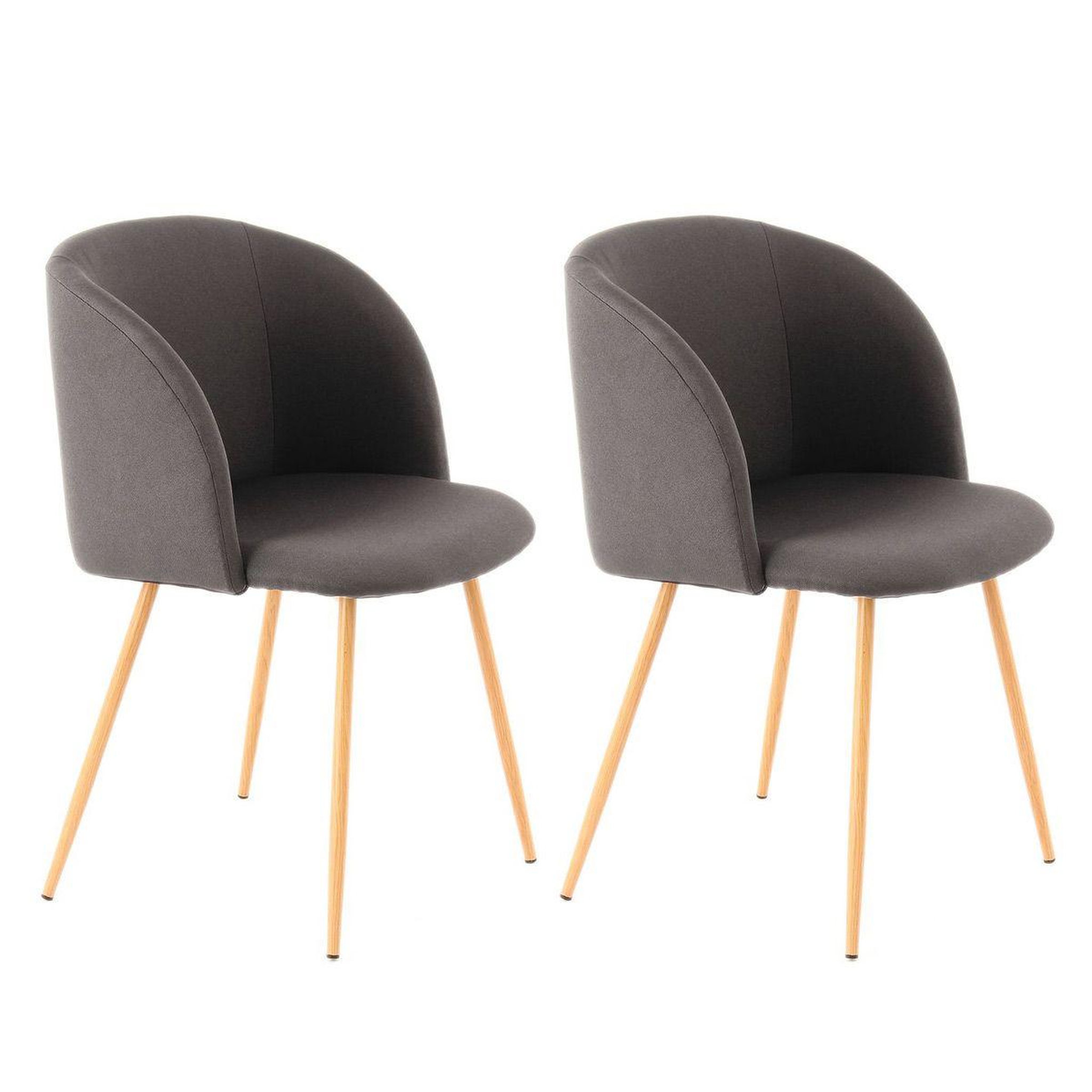 Paris Prix Lot de 2 chaises déco  celina  84 cm noir