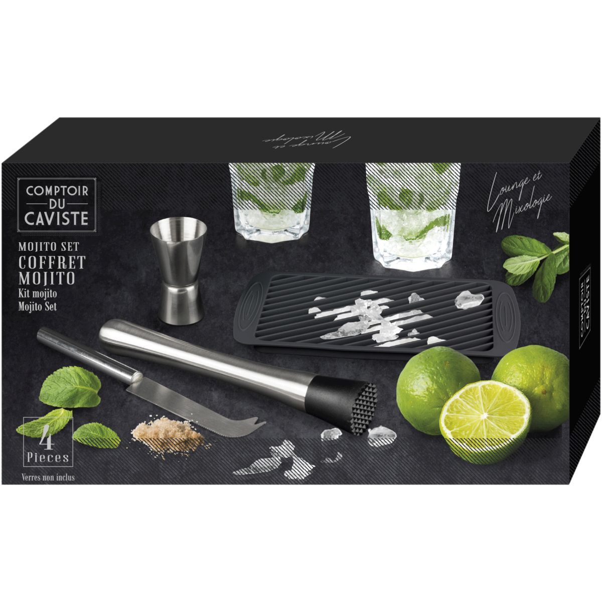 Coffret mojito 4 accessoires