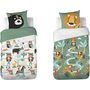 Voir la diapositive 1 : Home collection Parure housse de couette 2pcs 140x200cm 100%coton 57fils promenade