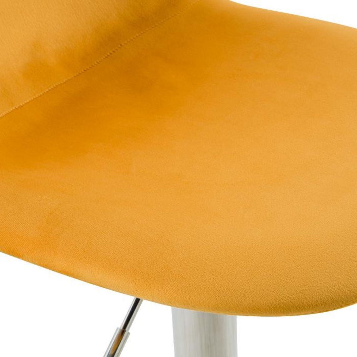 Rendez vous déco Lot de 2 chaises de bar réglables en velours bleu 60/82 cm - Pavo