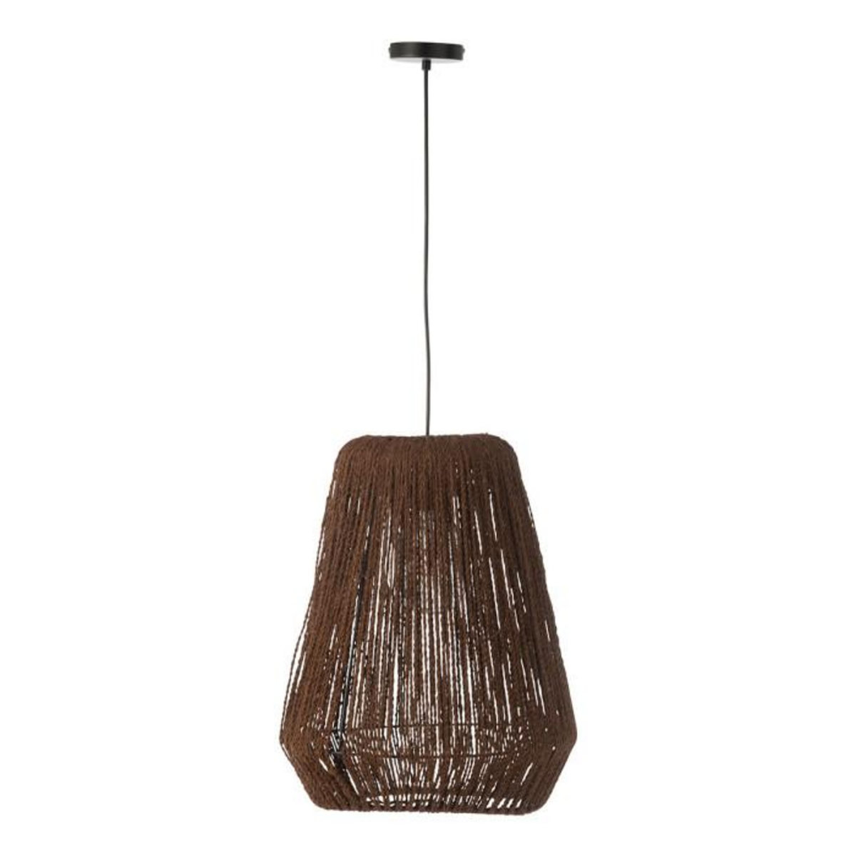 Paris Prix Lampe Suspension en Palmier  Trudy  50cm Marron