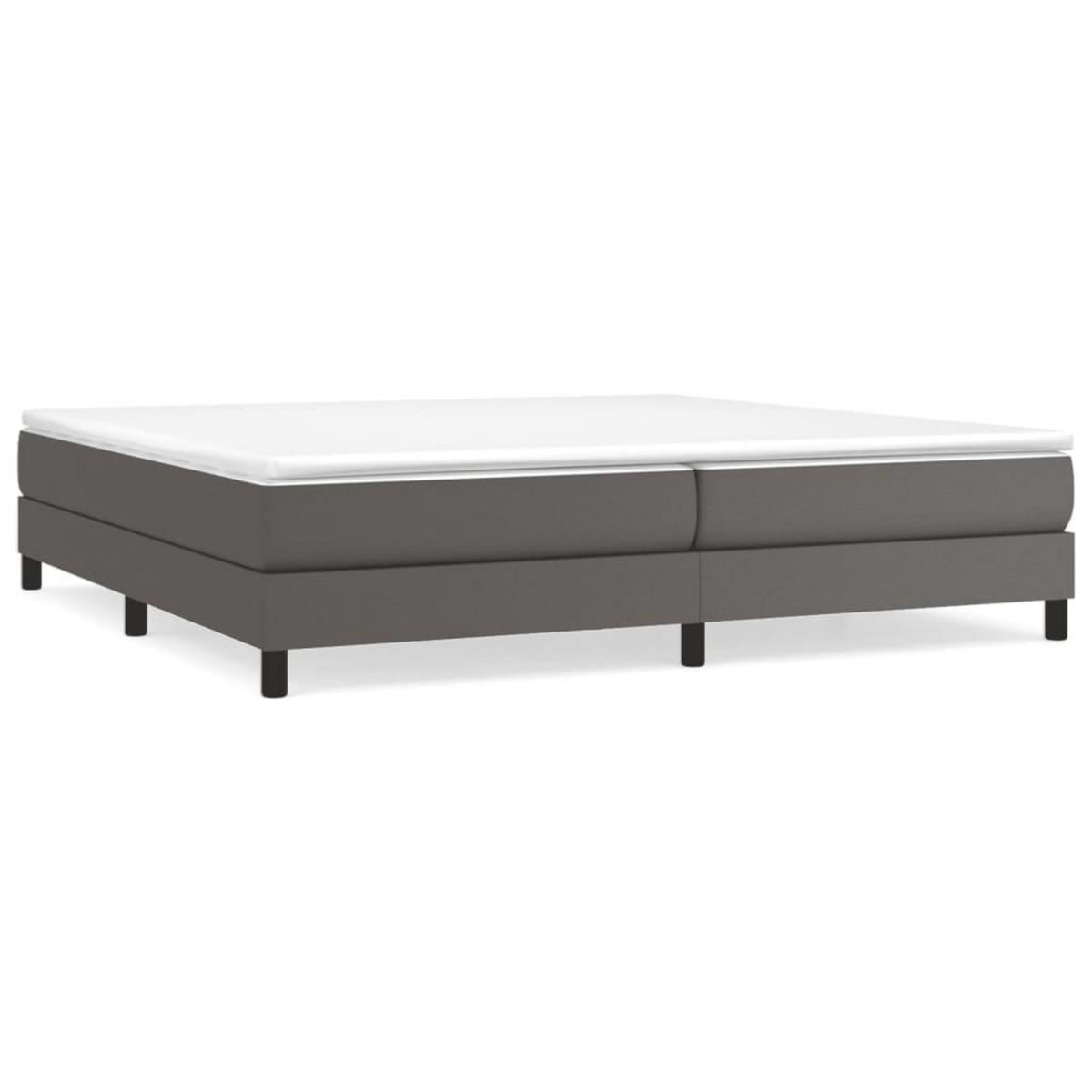 VIDAXL Cadre de lit sans matelas gris 200x200 cm similicuir