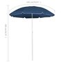 Voir la diapositive 5 : VIDAXL Parasol de jardin avec mat en acier bleu 180 cm