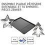Voir la diapositive 4 : ZENKER Ensemble avec plaque à pâtisserie extensible et 10 emporte-pièces Zenker