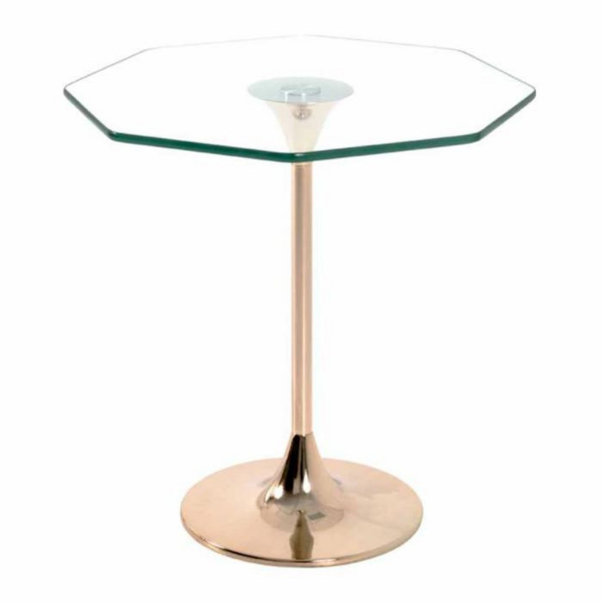 Paris Prix Table d'Appoint Design en Verre  Lya  47cm Or