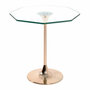 Voir la diapositive 1 : Paris Prix Table d'Appoint Design en Verre  Lya  47cm Or