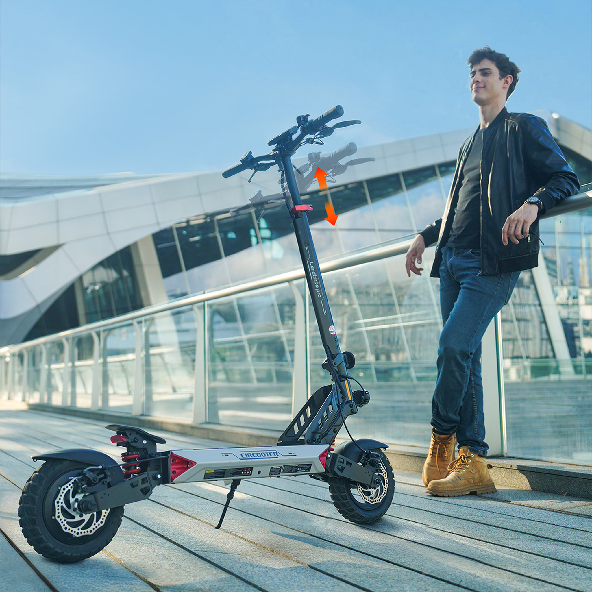 Voir la diapositive 4 : CIRCOOTER Trottinette électrique  Circooter Landturbo Pro, batterie 54,6 V 15,6 Ah, APP, noir