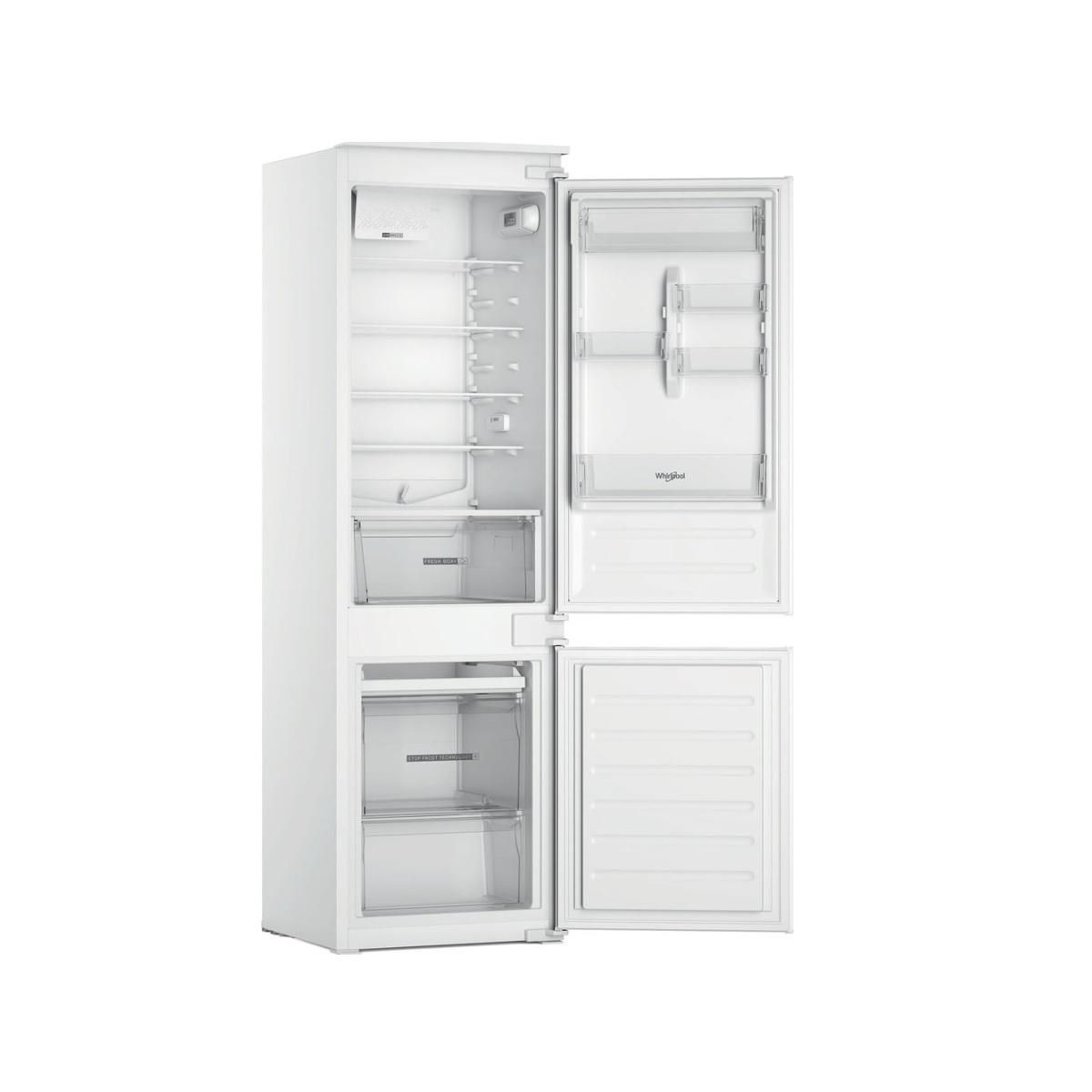Whirlpool Réfigérateur combiné intégrable à glissières 268l statique - WHC18D021A1SFFR