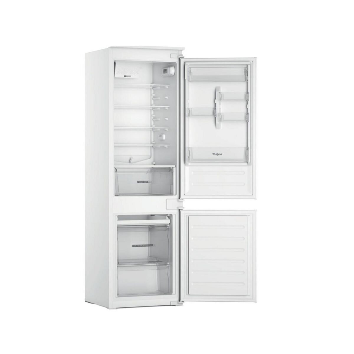 Whirlpool Réfigérateur combiné intégrable à glissières 268l statique - WHC18D021A1SFFR