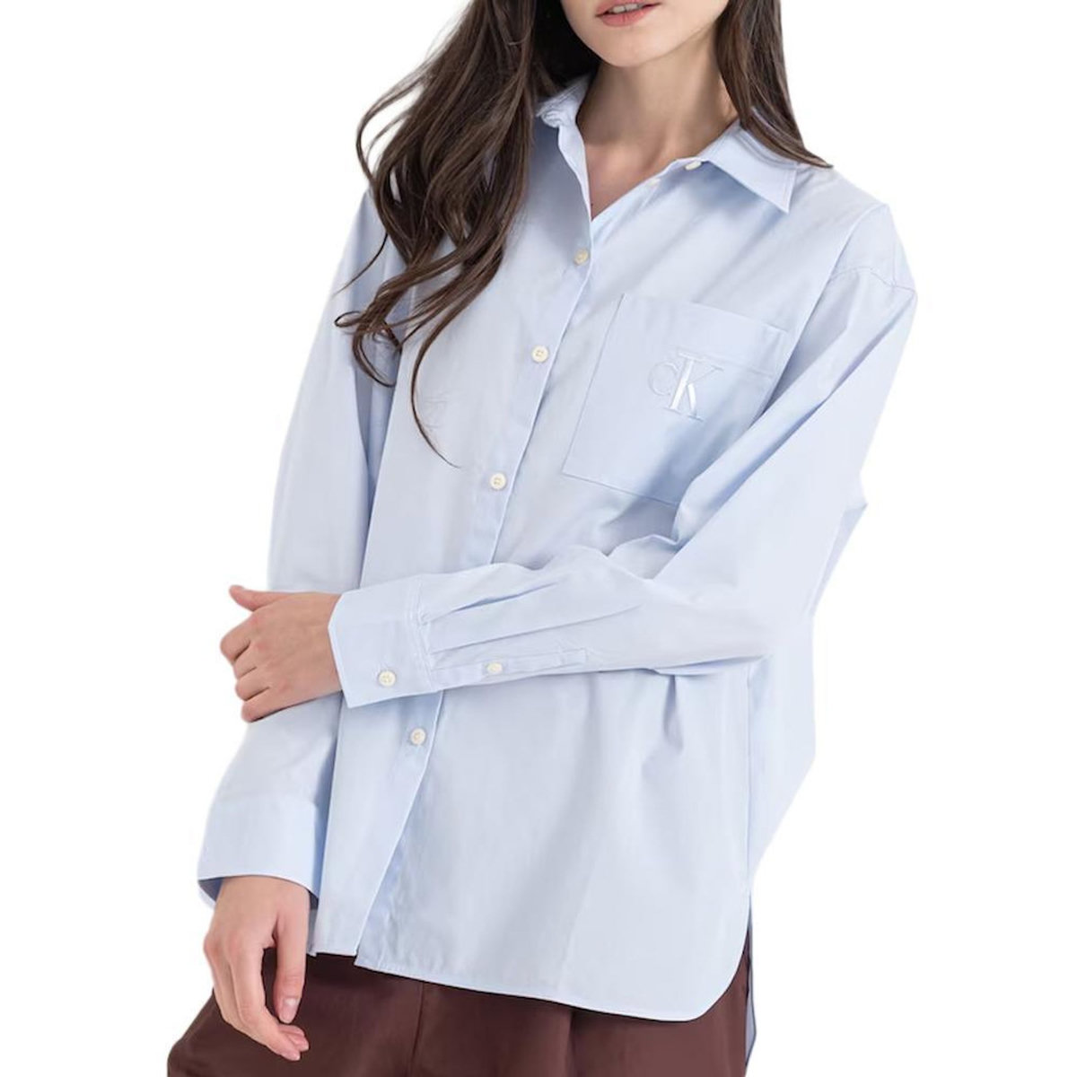 CALVIN KLEIN JEANS Chemises Bleu Femme Calvin Klein Jeans Poplin Relaxed
